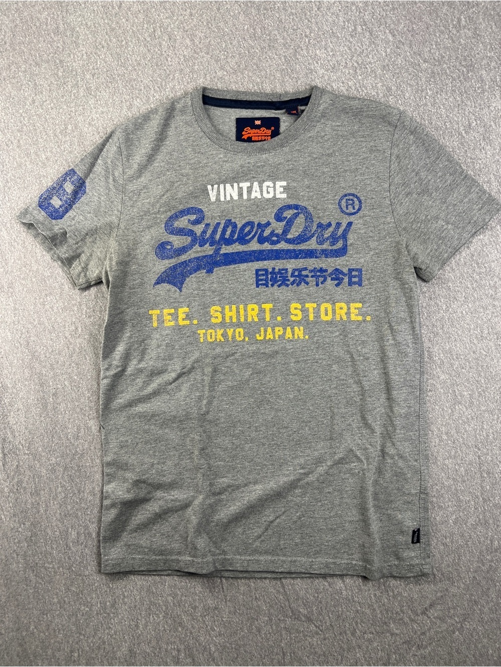 SuperDry Vintage Logo Heather Gray Tee